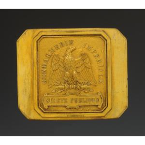 Departemental Gendarmerie Officer's Belt Plate, Model 1854, Second Empire.