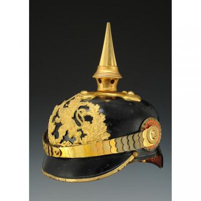 Officer Pointed Helmet Of The 116th, 118th And 168th Infantry Regiments Of The Grand Duchy