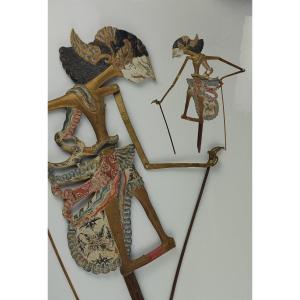 Indonésie, Java, Poupée d'Ombre Wayang Klitik, Début 20ème 