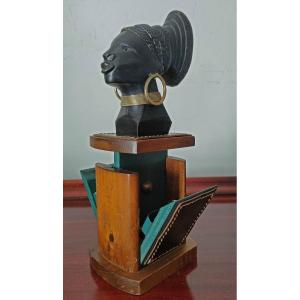 Africanist Cigarette Display, Circa 1930-50