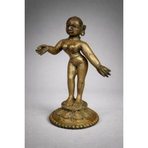 Bronze Of Rhada, India, Orissa, 19th Century