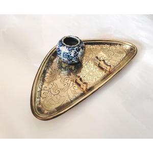 Cardeilhac, Chinese-style Pen Holder, 19th-20th Century 