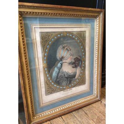 Provoking Fidelity Engraving Louis Marin 1775 18th