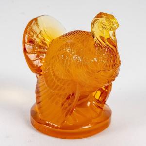 1925 René Lalique - Seal Dindon Butterscoth Glass - Turkey