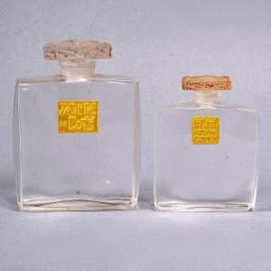 1910 René Lalique - 2 Perfume Bottle Muguet Glass For Coty