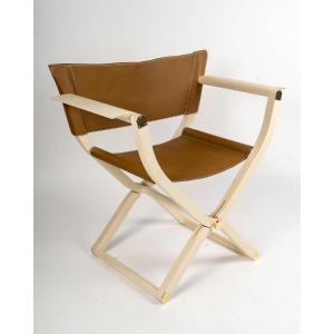 Hermès - Folding Armchair Pippa Leather And Wood