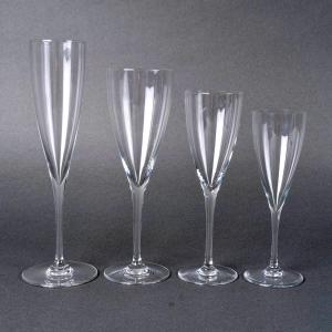 1960 Baccarat - Set Of Glasses Dom Perignon Crystal - 40 Pieces