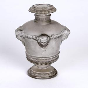 1925 René Lalique - Perfume Bottle Bouquet De Faunes Glass With Grey Patina For Guerlain