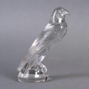 1925 René Lalique - Automobile Car Mascot Statuette Faucon Falcon Glass