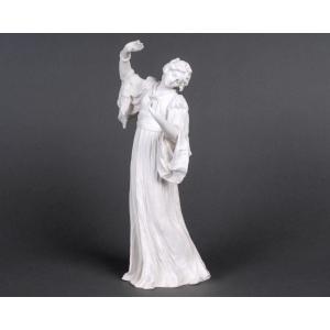 Agathon Leonard And Sevres - Sculpture Statuette Dancer With Bracelet Porcelain