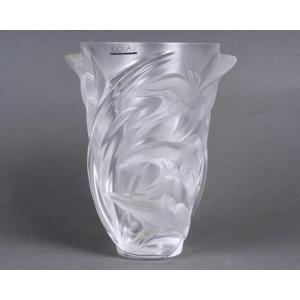 1982 Marie Claude Lalique - Vase Martinet Crystal - New