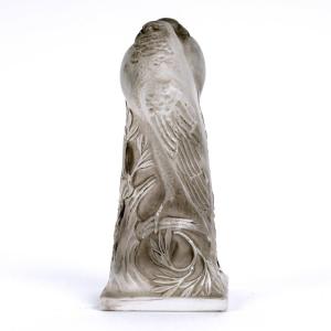 1913 René Lalique - Seal Stamp Pigeons Glass With Grey Patina