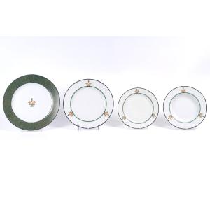Cartier - Limoges Porcelain Tableware Maison Venitienne - 59 Pieces