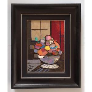 Miquel Torner De Semir (1938) . Mixed Media Fruit Basket
