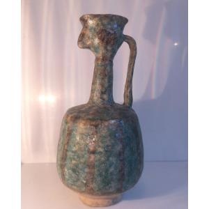 Medieval Perse, Seljuk Period, 13th Century. Zoomorphic Bird-headed Jug – Siliceous Ceramic.