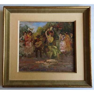 Fauvism – Ciro Cozzolino – Gypsy Dance Scene, Circa 1906-1912