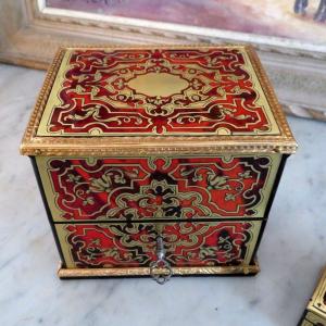 Fragancy Box In Boulle Marquetry Napoleon III Period 19th