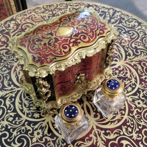 Fragancy Box In Boulle Marquetry, All Sides, Napoleon III Period