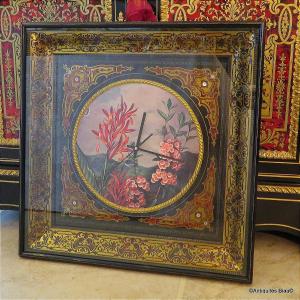 Large Frame With Boulle Marquetry Clock From The Napoleon III Period