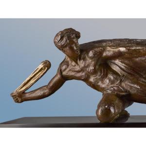 A. Kelety - Bronze 60cm - David - Art Deco