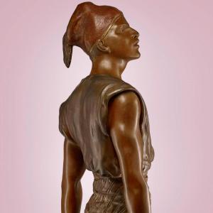 Large Bronze - Marcel Debut (1865 - 1933) - The Tunisian Porter
