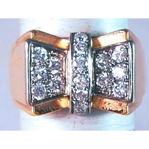 Yellow Gold Butterfly Ring - 1945 - 1948