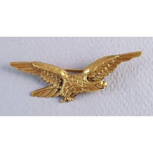 750°/°° Yellow Gold Brooch "eagle"