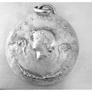 Silver Medal "pastoral" Or "peace" - Sculptor P. Belmondo