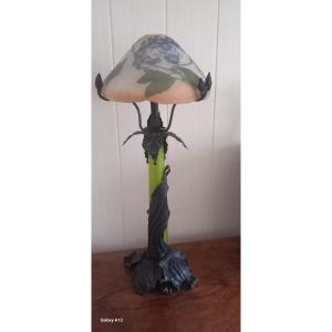 Rare Gallé Umbel Lamp