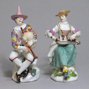 Meissen - Harlequin And Columbine - J.j Kandler - Eighteenth Century