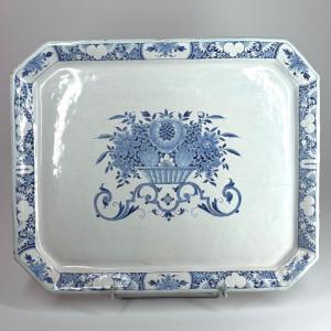 Rouen Faience Cabaret Table Top - First Half Of The 18th Century