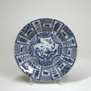 China - Kraak Porcelain Plate - Seventeenth Century