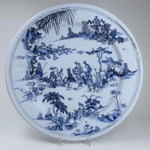 Large Nevers Earthenware Dish - 17th Century