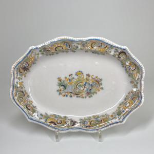 Oval Dish In Marseille Earthenware - 18th Century