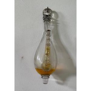 18th Century Glass Barometer (donderglas) Decorated With Ribbons.