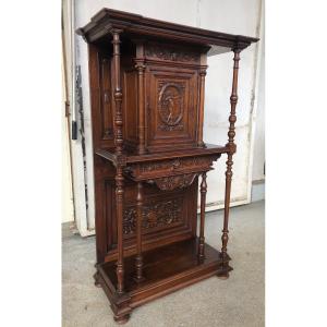 Credenza In Walnut Renaissance Style Late XIXth Century - Buffet - Sideboard