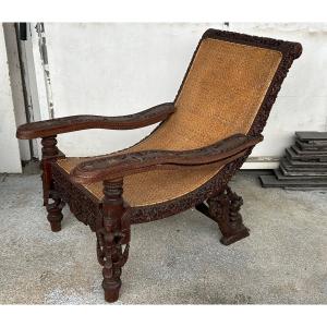 Colonial Armchair Said Of Planter Indochina Late Nineteenth