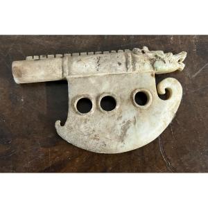 Ancient Carved Stone Ax - Peru Mexico China? To Be Determined