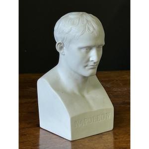 Bust Of Napoleon Bonaparte Emperor In Biscuit Porcelain After Canova Early 20th Century