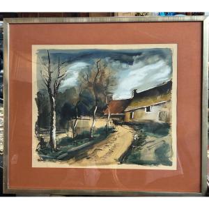 Maurice De Vlaminck (1876-1958) Collotype And Stencil - Publisher Guy Spitzer - Lithograph