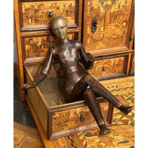 Articulated Wooden Artist's Mannequin For Painter Or Sculptor Late 18th Century