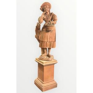 Terracotta Park Or Garden Sculpture From The Late 18th Century - Outdoor Decoration