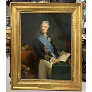 Charles Alexandre Crauk (1819-1905) Portrait Of Pierre Charles Laurent, Marquis De Villedeuil 