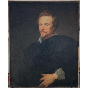 Anthony Van Dyck After - Portrait Of Johannes Baptista Franck Around 1621 - Early XIXth Time