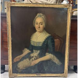  Portrait Of Madame Joh Jac Schmitz, Painted In 1776 At The Age Of 48, Oil On Canvas, German School 