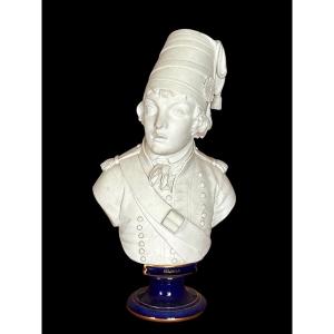 Sèvres Porcelain Bust Of Joseph Barra, 1885 - Revolutionary - Empire - Revolution 