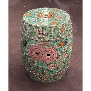 Pink Chinese Garden Stool - 19th Century - Chinese Porcelain