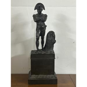 Antique Napoleon Bonaparte Library Bronze - Napoleon 1st Empire Circa 1840 - 50