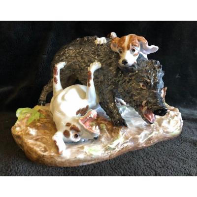 Important Meissen Porcelain Group After Jjkaendler