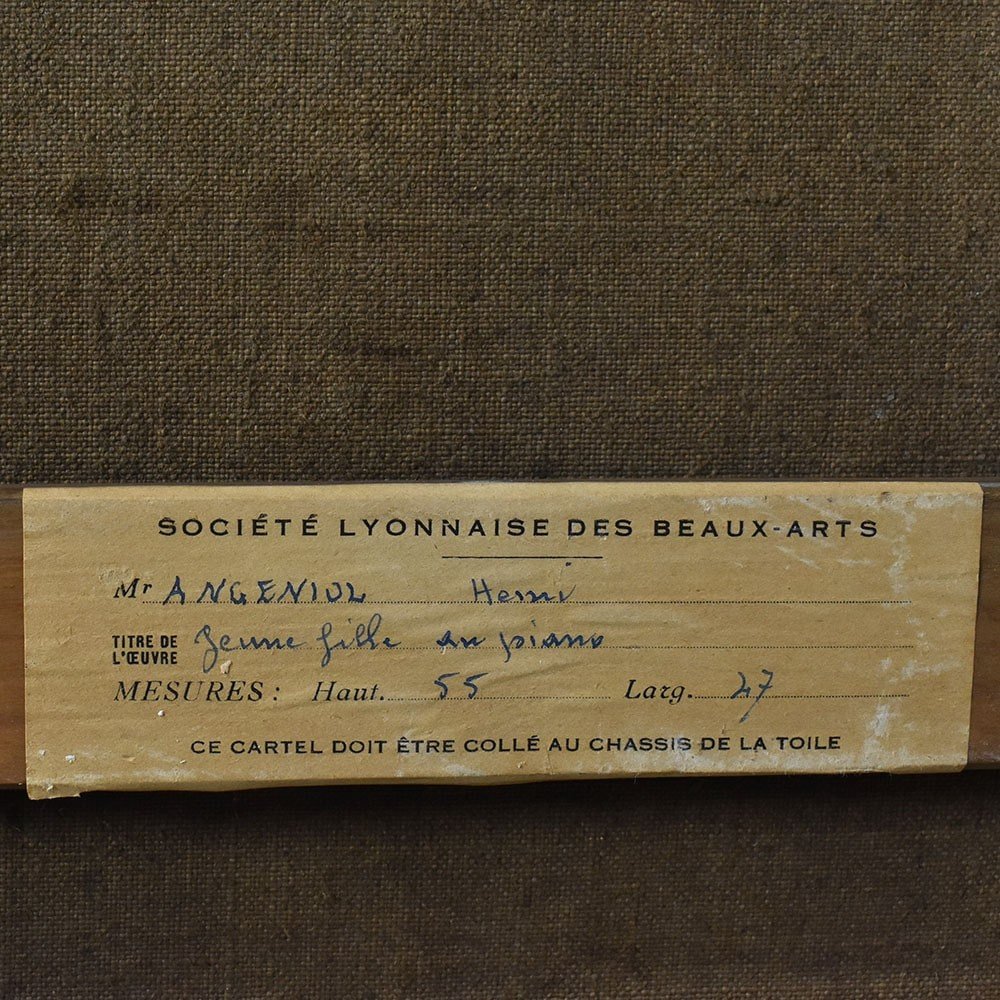 QUADRI ANTICHI, RITRATTI DI DONNA AL PIANOFORTE, METÀ DEL NOVECENTO. (QR574)-photo-5